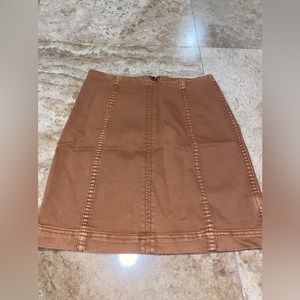 FREE PEOPLE BROWN SKIRT